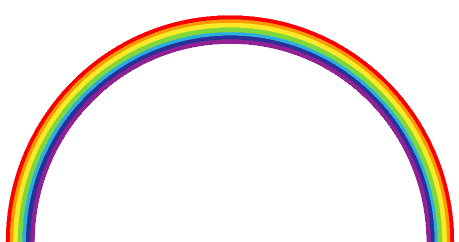 rainbow clipart realistic