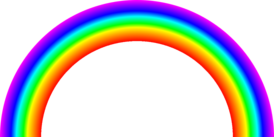 Download High Quality rainbow transparent half Transparent PNG Images ...