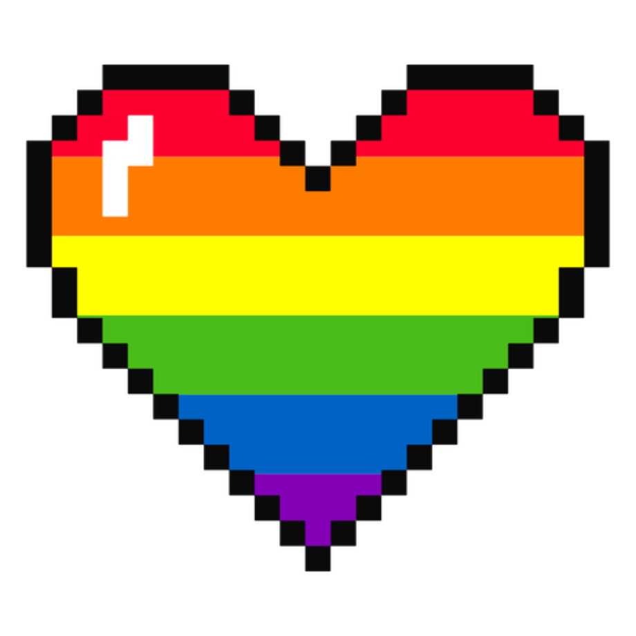 rainbow transparent pixel