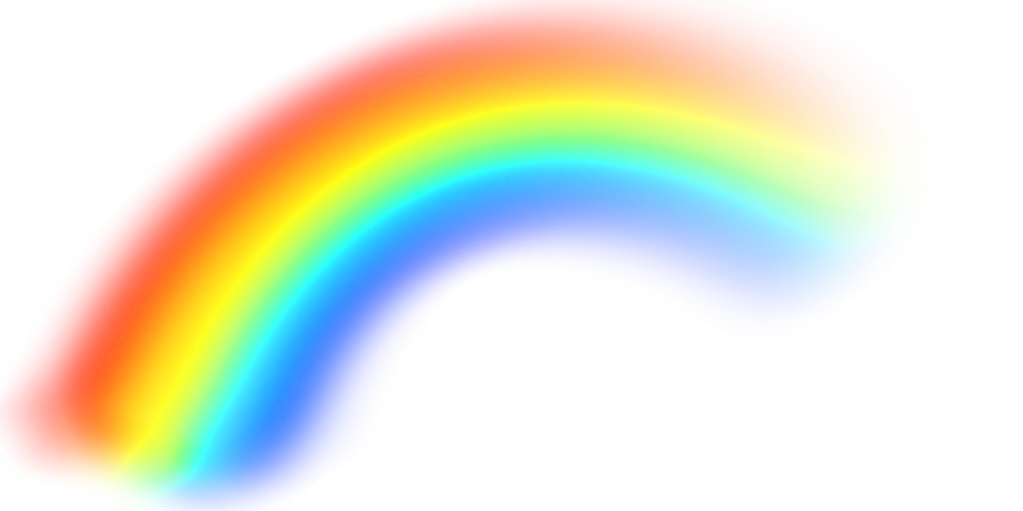 rainbow transparent circular