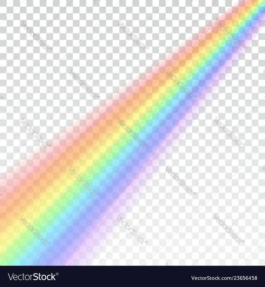 rainbow transparent white
