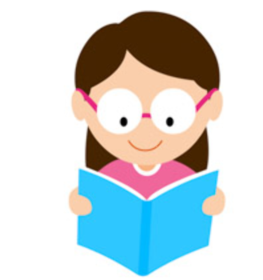 reading clipart woman