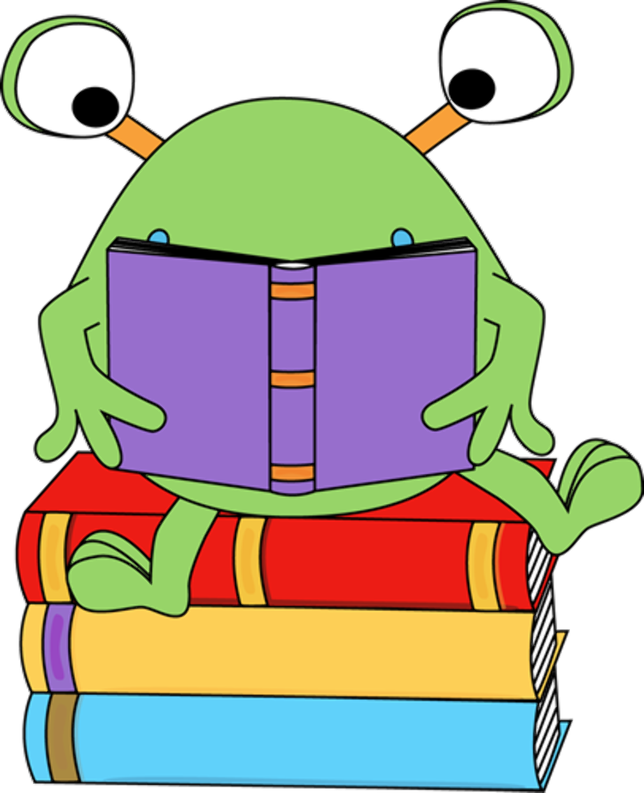 reading clipart cute