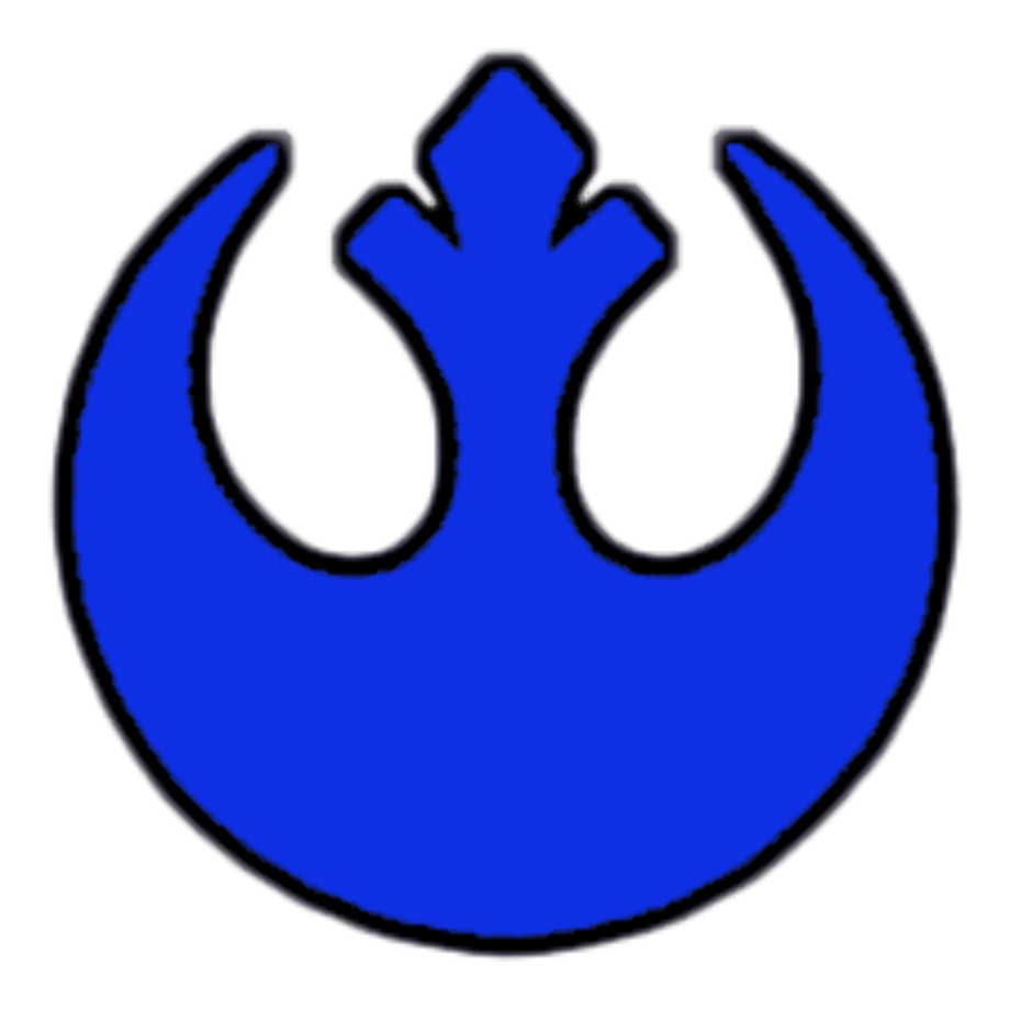 rebel logo blue