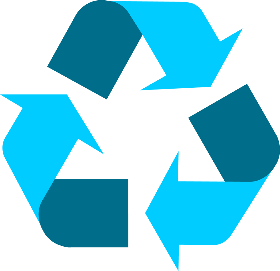 recycling logo blue