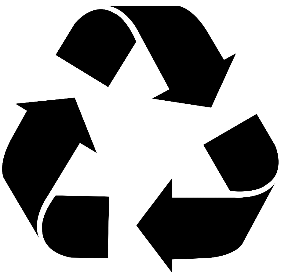 recycling logo black