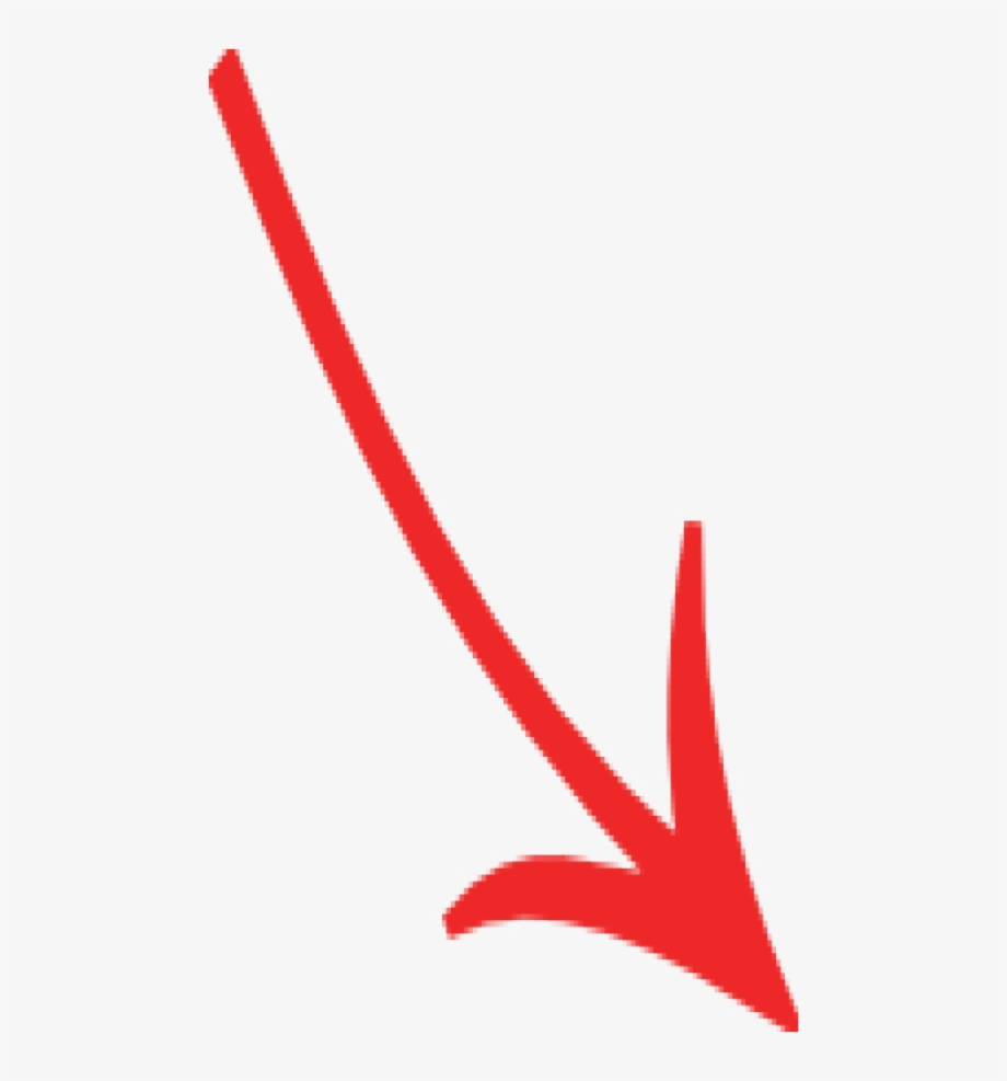 red arrow transparent hand drawn