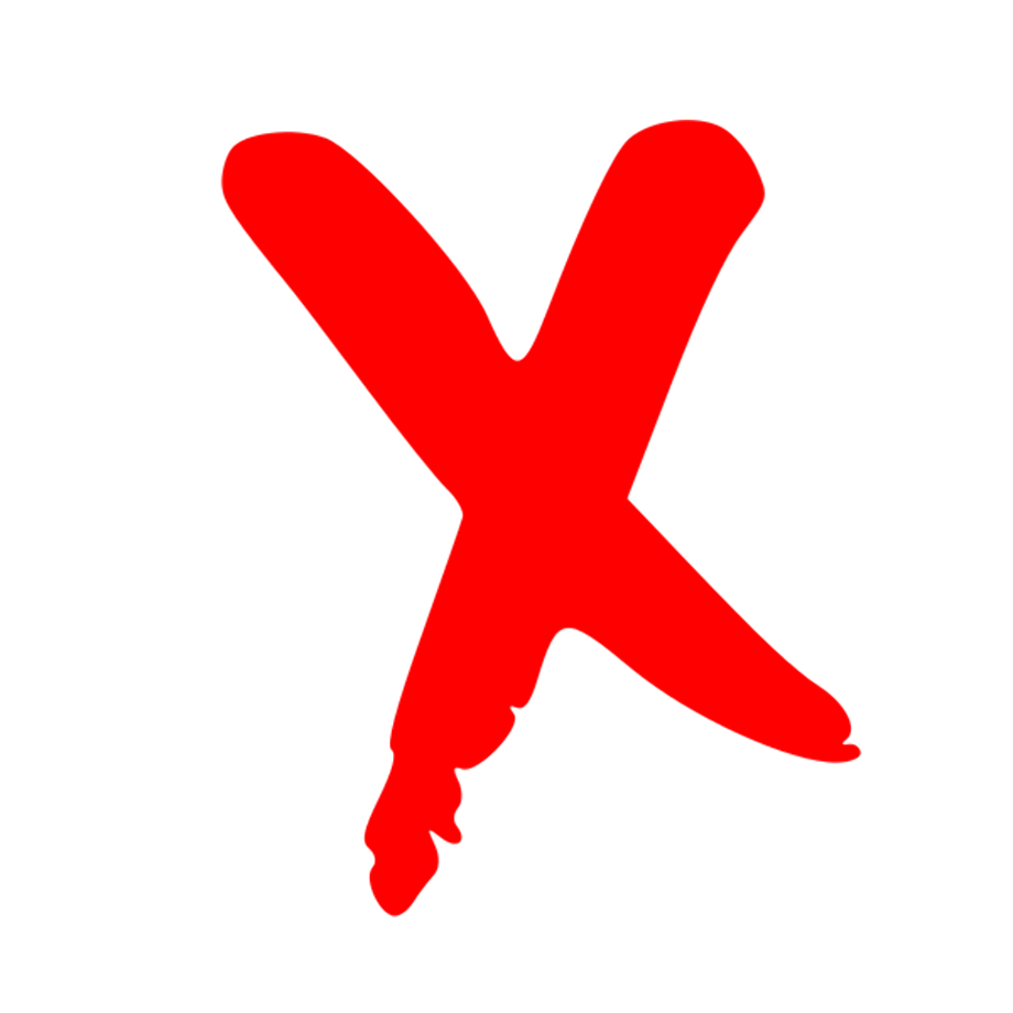 red x transparent marker
