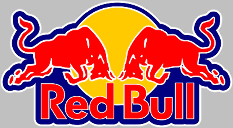 red bull logo sticker