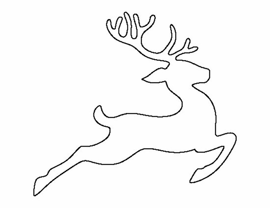 Reindeer Stencil Printable Printable World Holiday