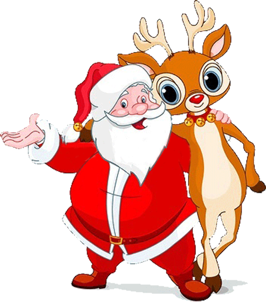 Download High Quality santa clipart reindeer Transparent PNG Images