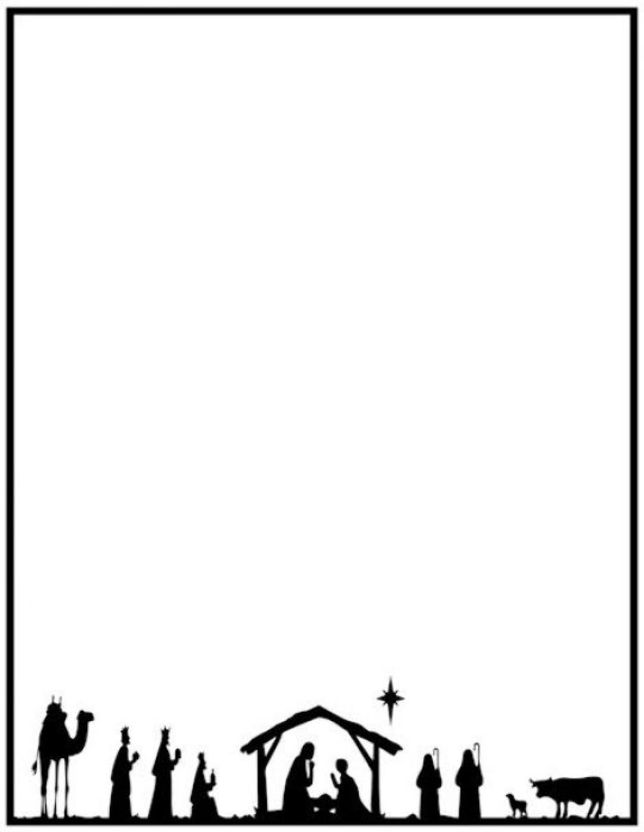 religious christmas clipart border