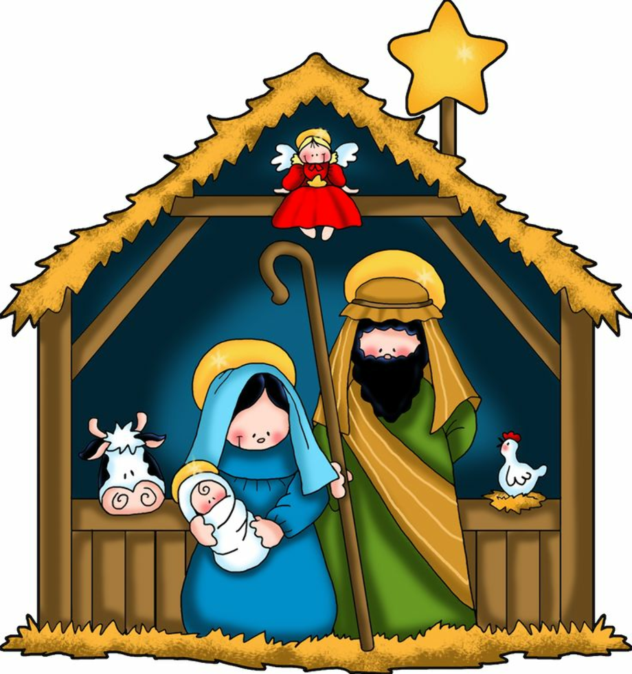 religious christmas clipart cute