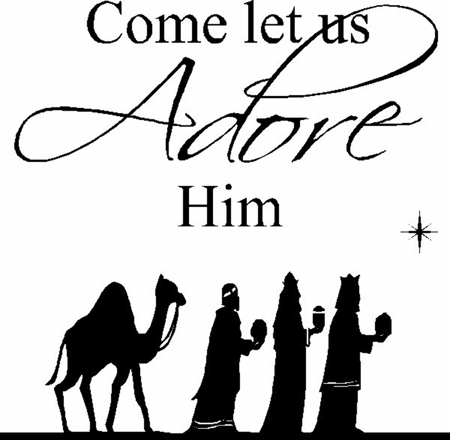 Download High Quality christmas clipart black and white nativity Transparent PNG Images - Art