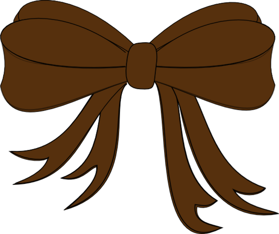 ribbon clipart brown