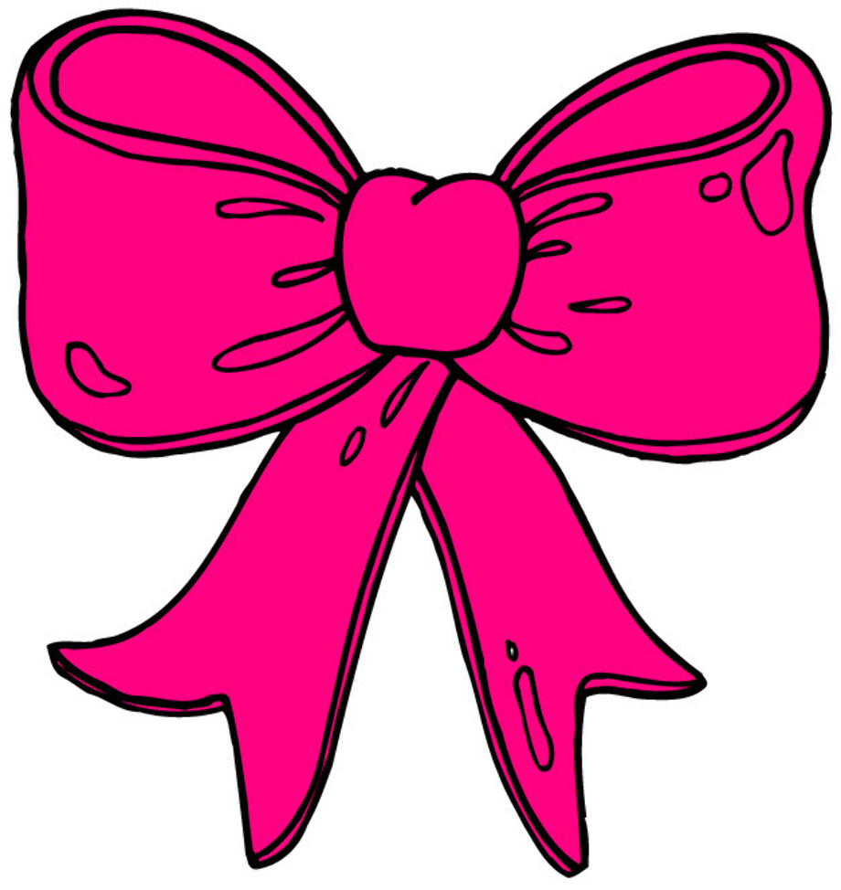 bow clipart girly