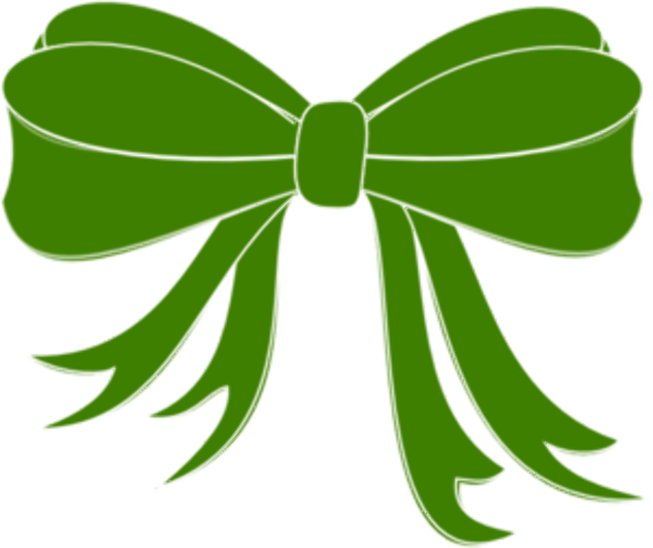 ribbon clipart green