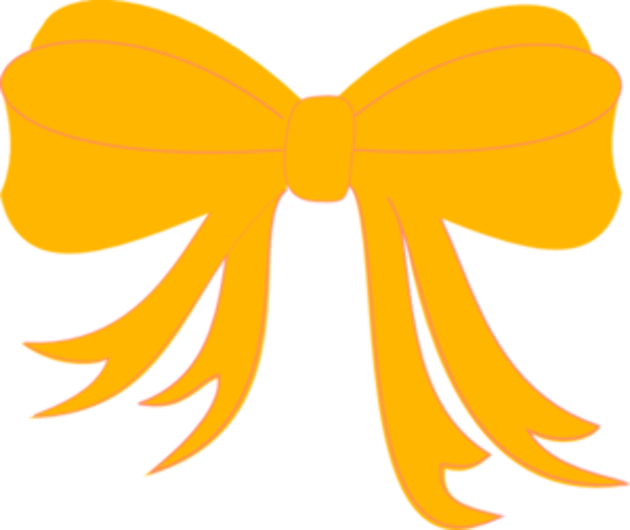 bow clipart yellow