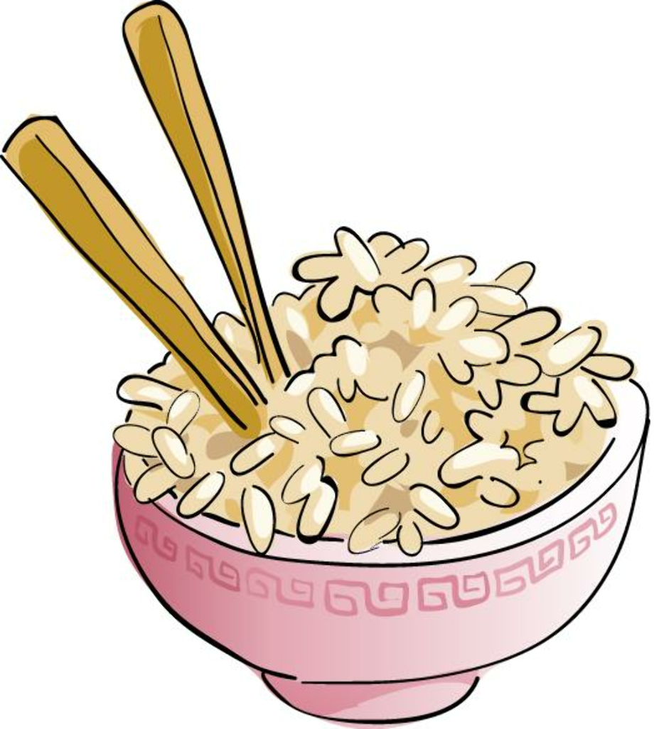 rice clipart brown