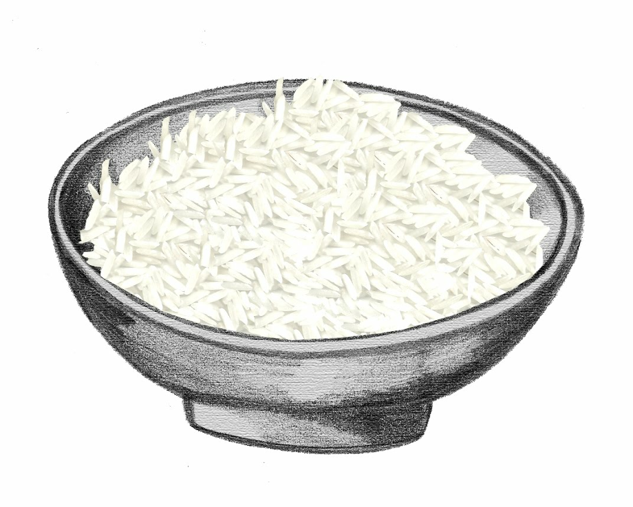 rice clipart plate