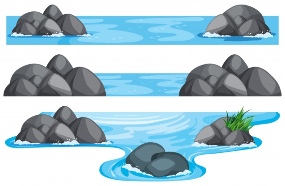 river clipart top view