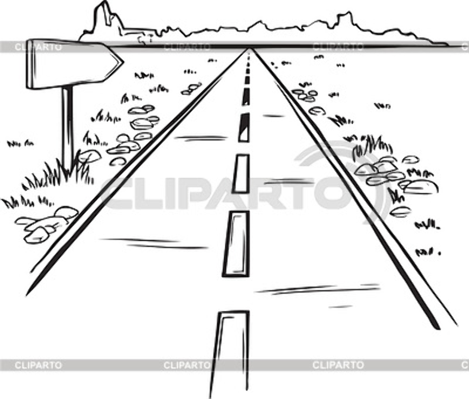 Download High Quality road clipart black and white Transparent PNG