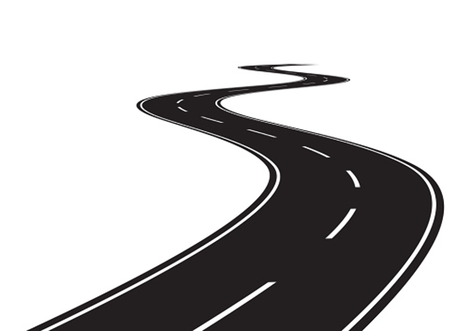 road clipart curved