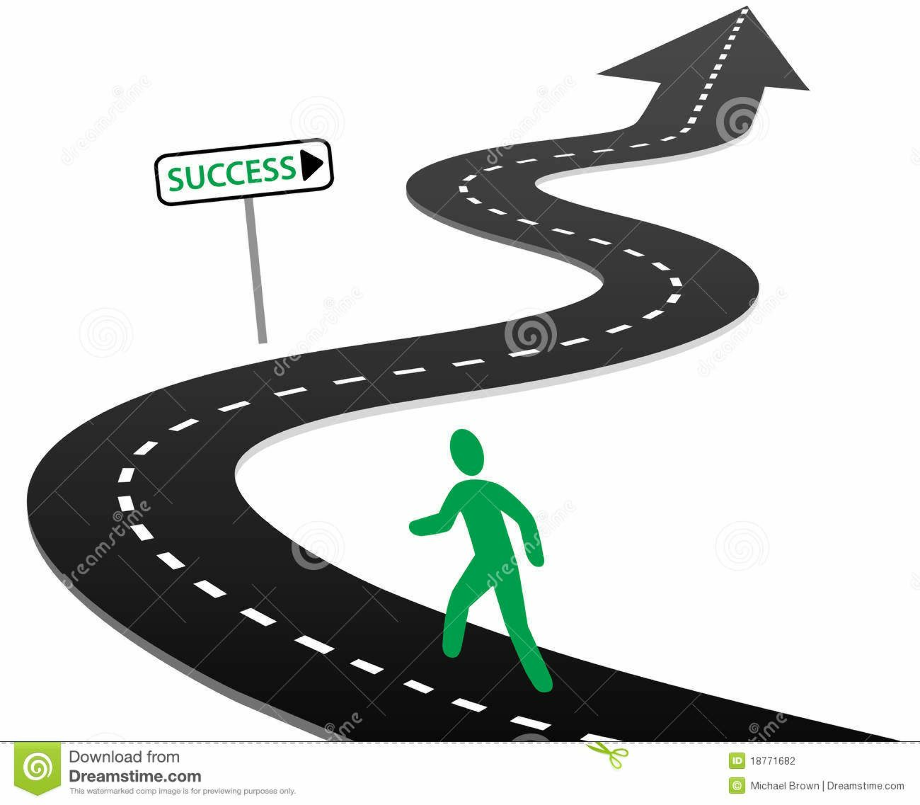 success clipart road
