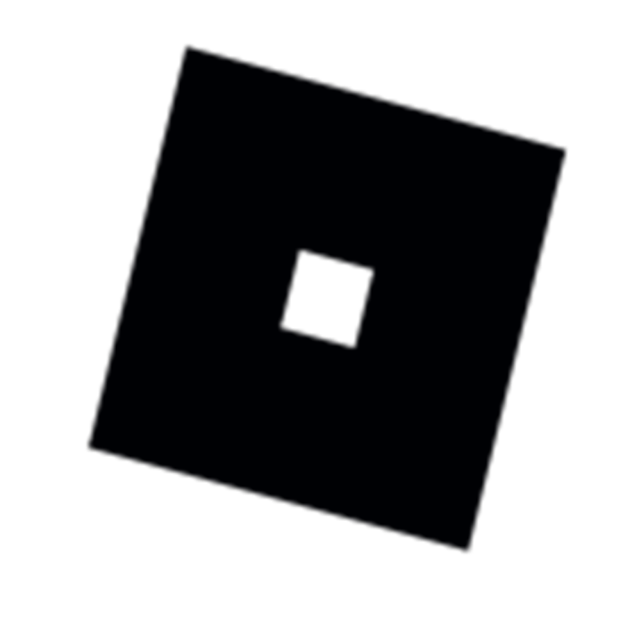Roblox logo transparent black