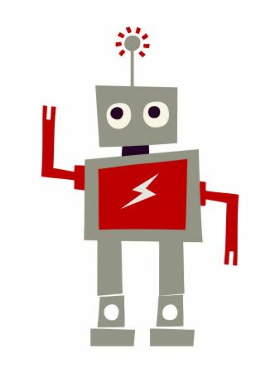 robot clipart red