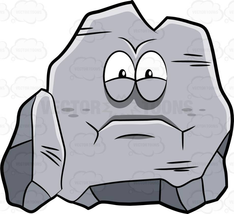 rock clipart angry