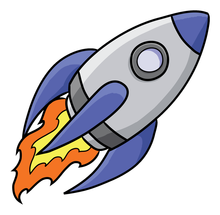 rocket ship clipart outer space