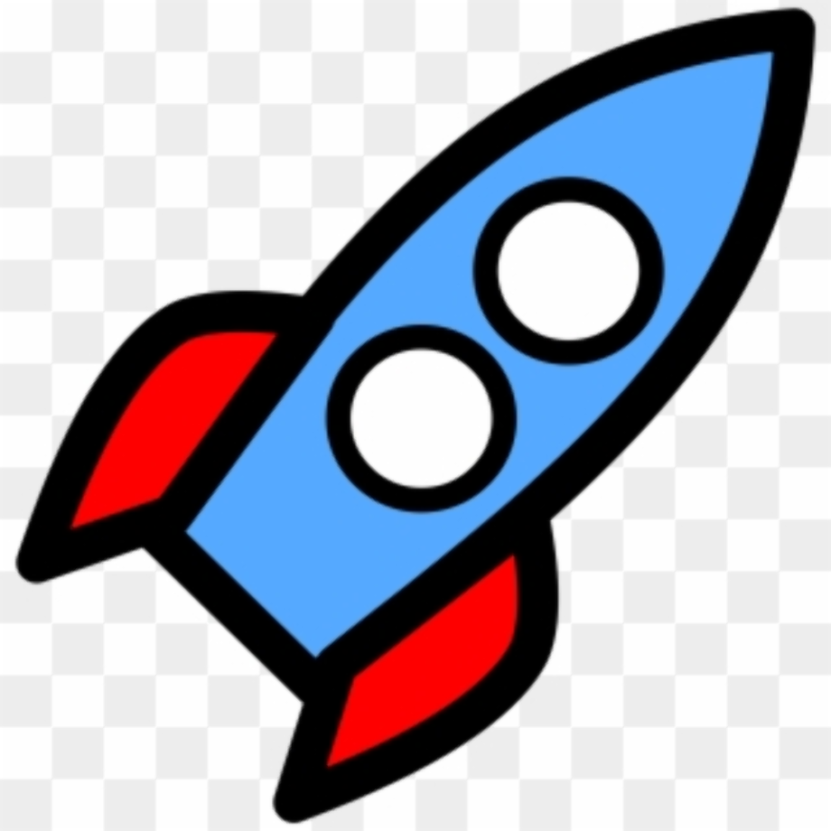 rocket ship clipart basic