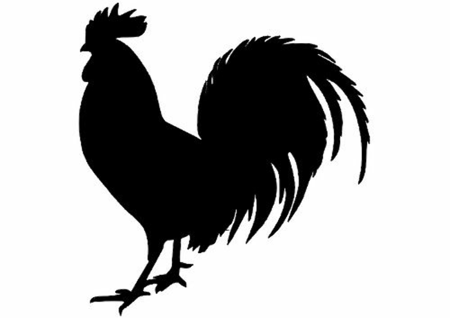 rooster clipart silhouette