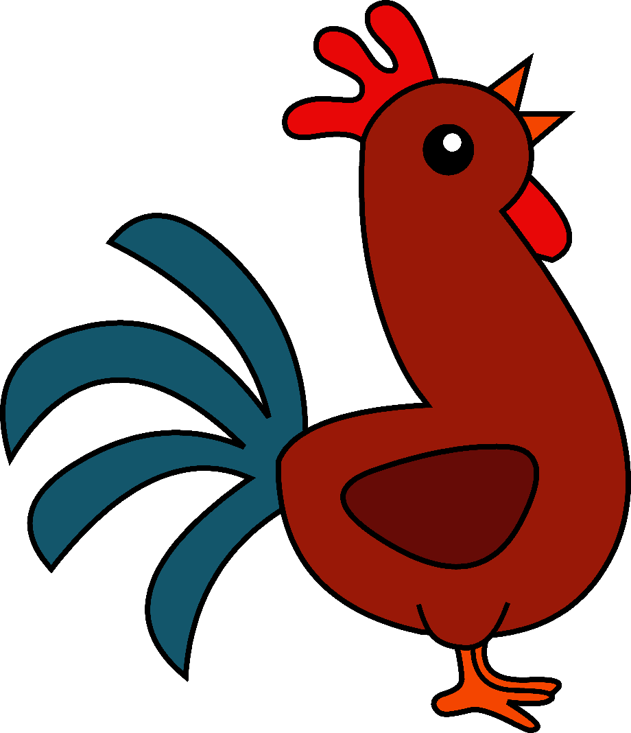 rooster clipart morning