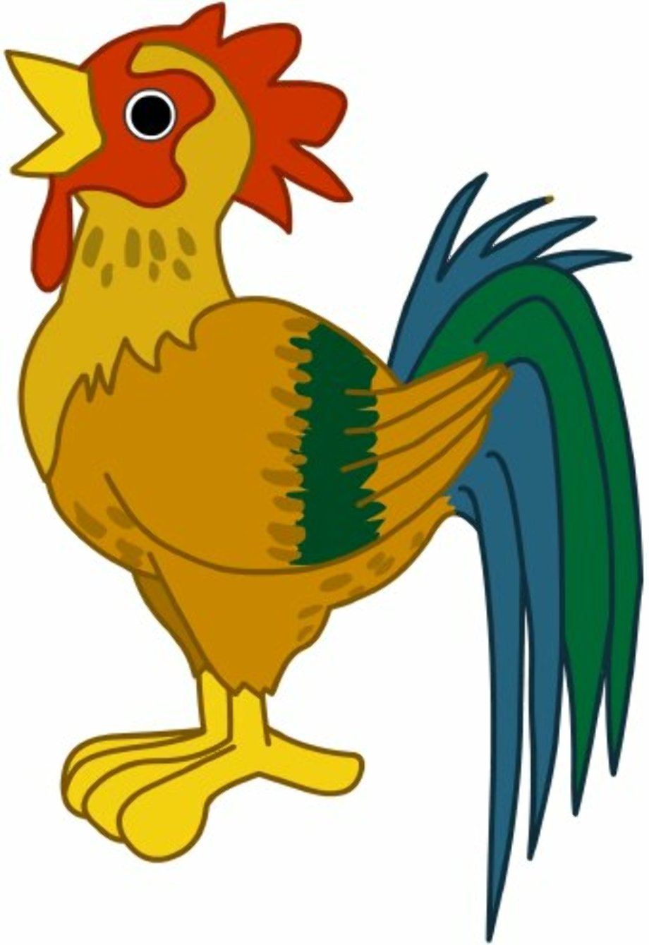 rooster clipart colorful