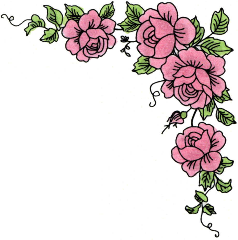 Download High Quality roses clipart corner Transparent PNG Images - Art ...