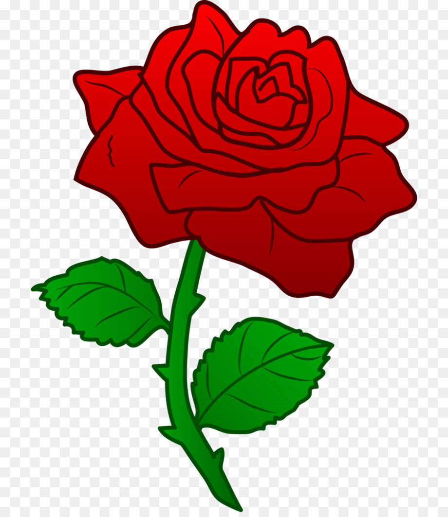 beauty and the beast clipart rose
