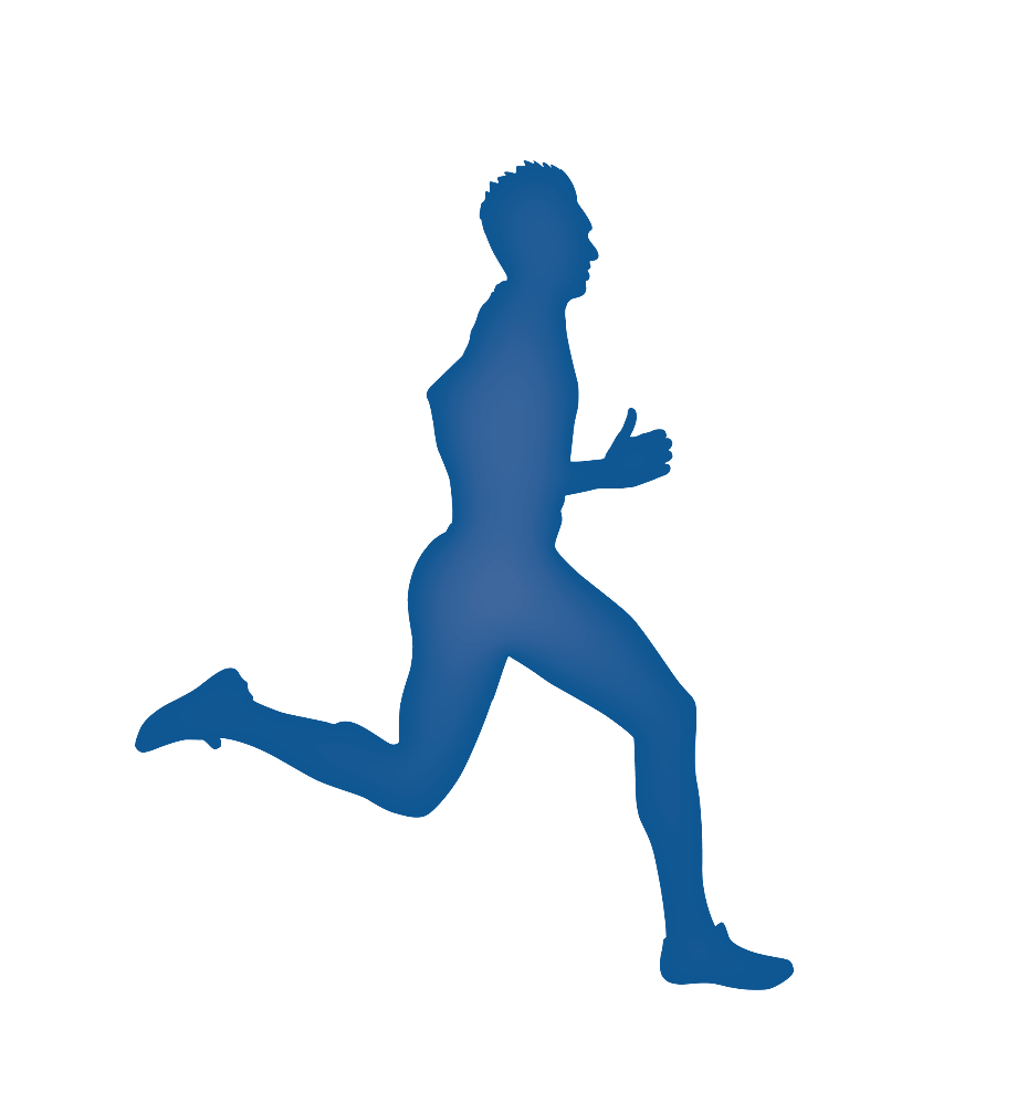 Download High Quality running clipart free runner blue Transparent PNG