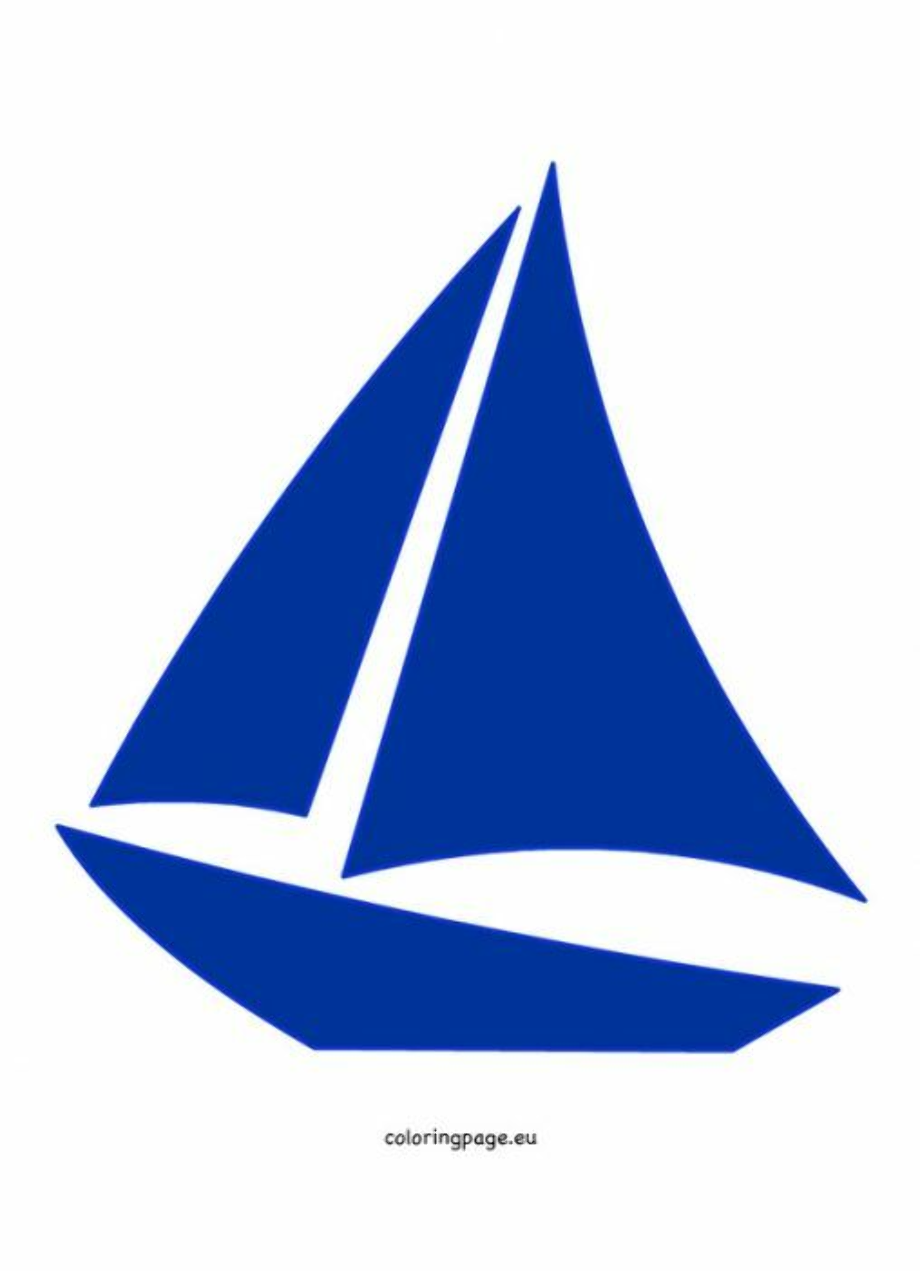 blue sailboat clip art