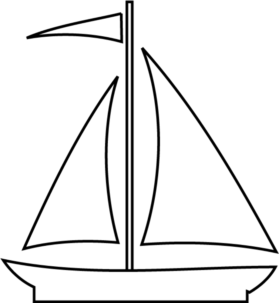 Download High Quality sailboat clipart outline Transparent PNG Images