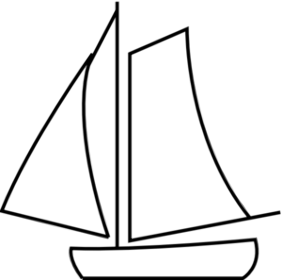 white sailboat clipart