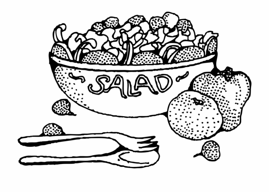 salad clipart white