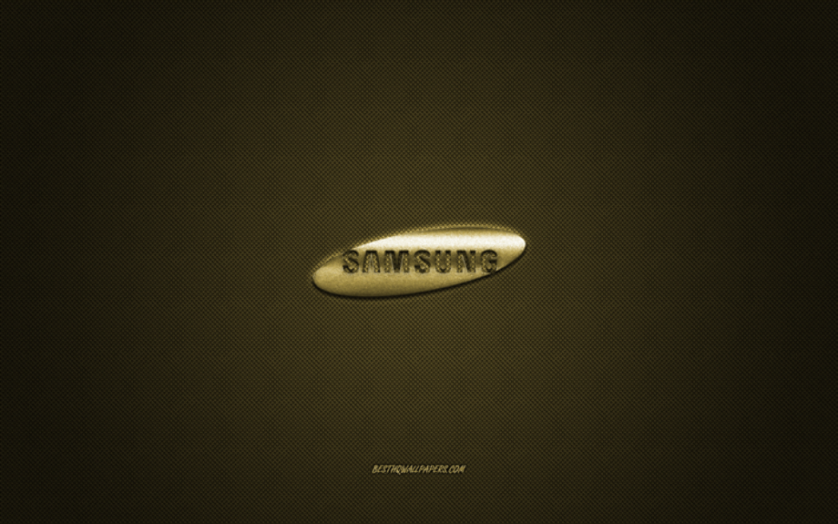 samsung logo gold
