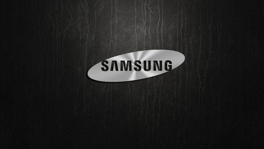 samsung logo black background