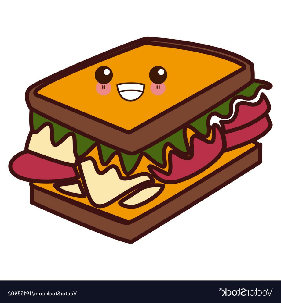 sandwich clipart drawn