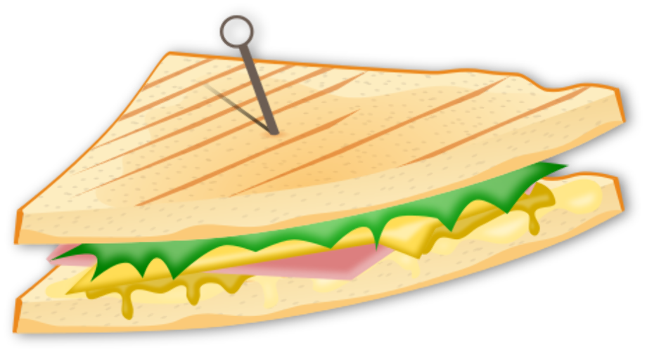 Sandwich clipart cheese.