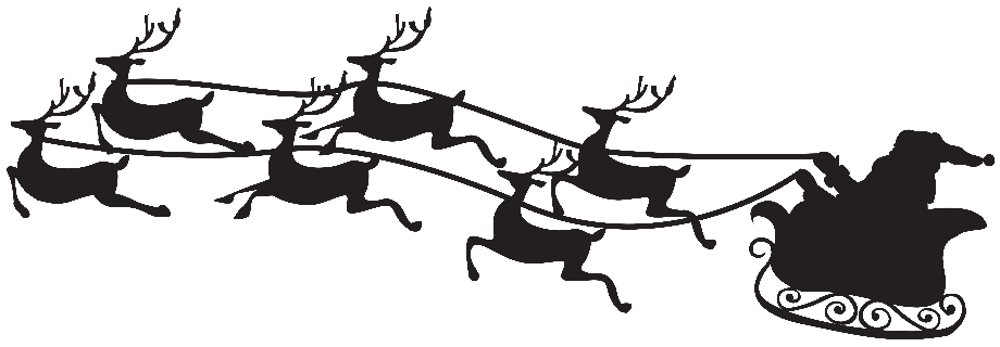 santa clipart silhouette