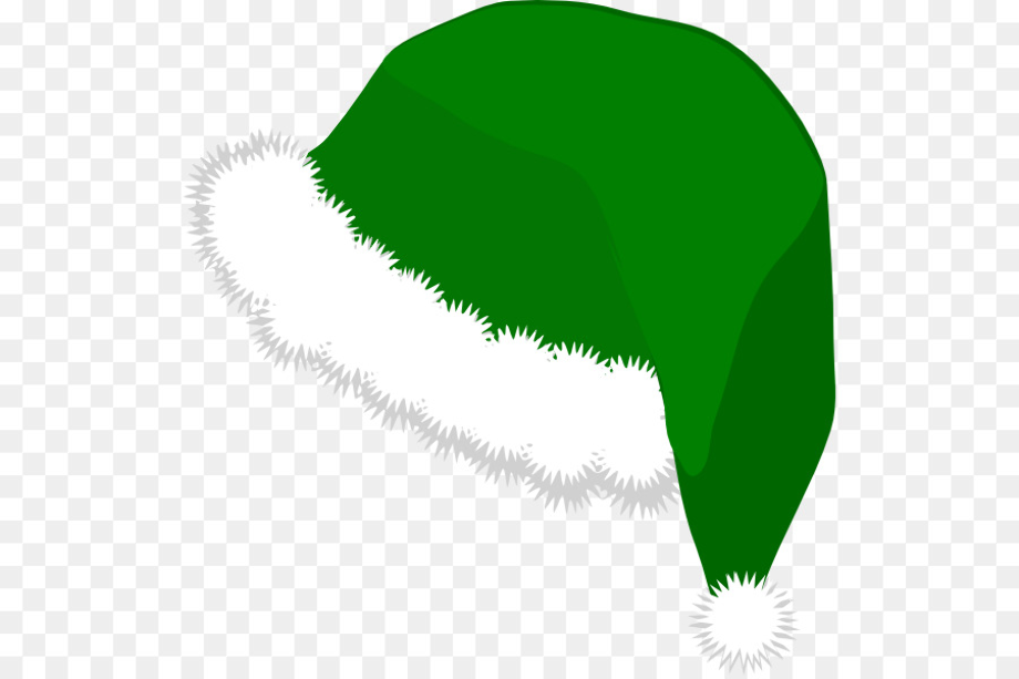santa hat transparent green