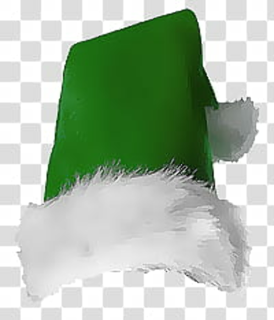 christmas hat transparent green